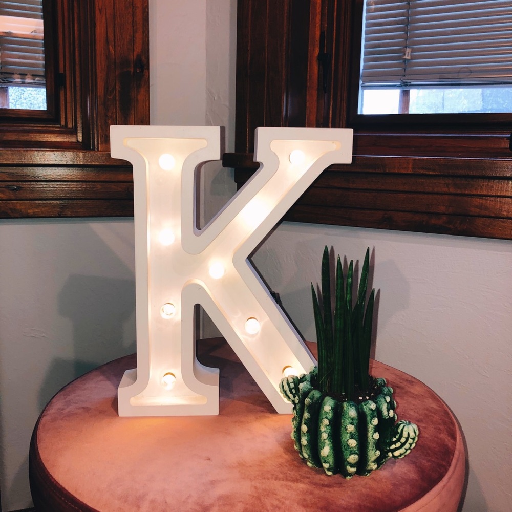 “K” room decor